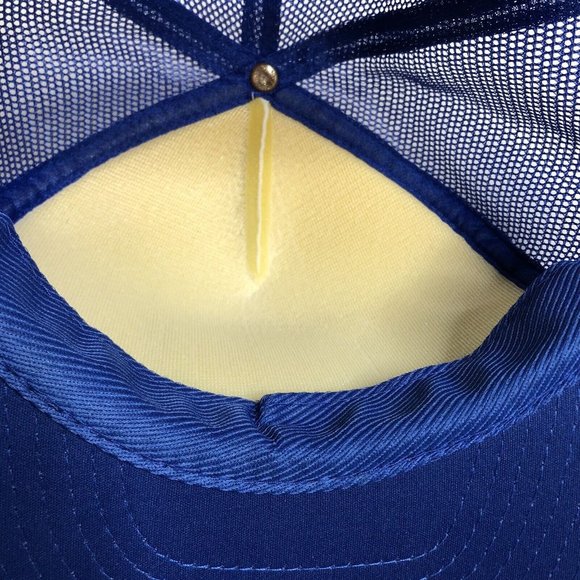 Vintage 90s Delo Mesh Trucker Hat Snapback Hat Baseball Cap - Picture 6 of 8